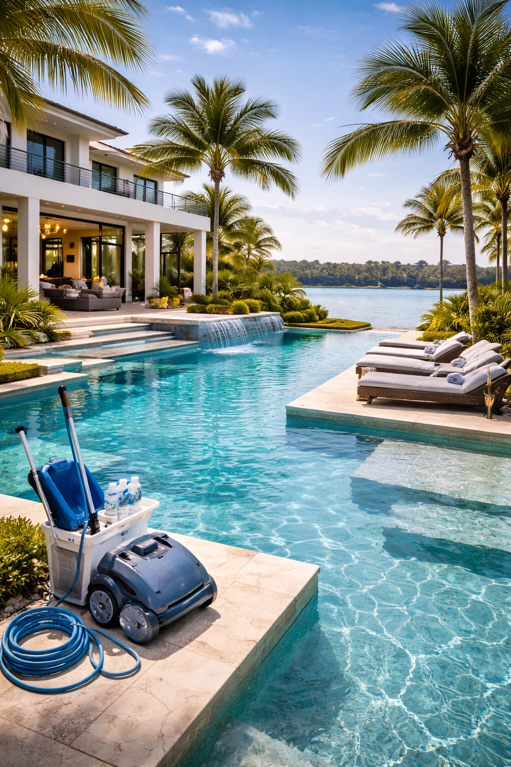 Swimming pool hardscape and maintenance services in Royal Palm Beach